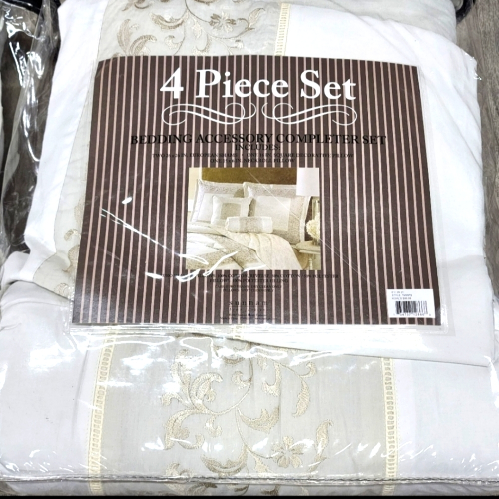 NSIP 4 pc Bedding Accessory Pillows and shams